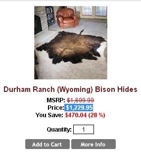 Fur and skin trade - Bison